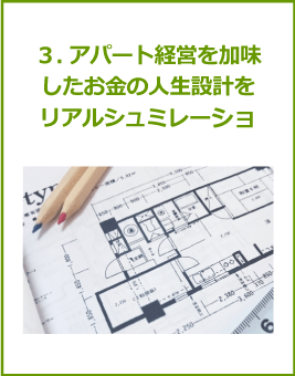 アパート経営を加味したお金の人生設計をリアルシュミレーション